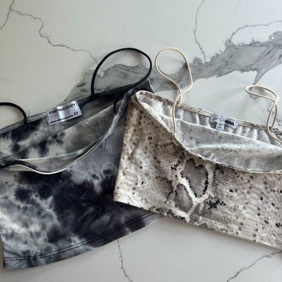 Fashion Nova Beige Animal Print + Streetwear Society | 2 for $12 Bundle | Small - Picture 4 of 13